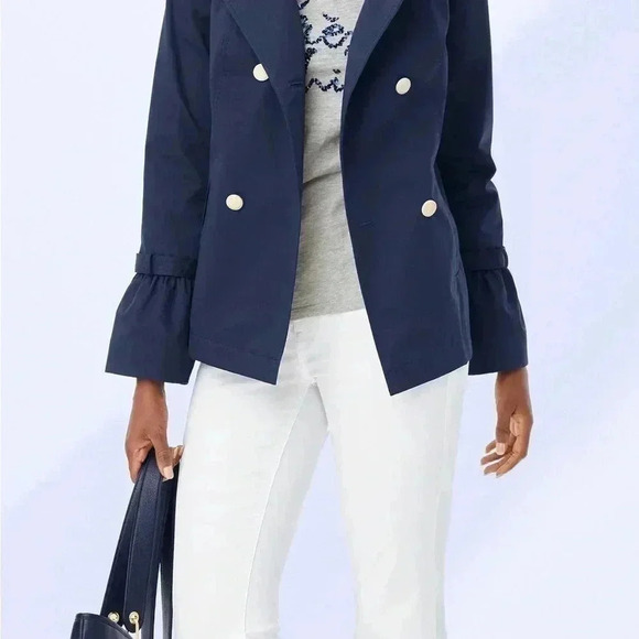 Talbots Cotton Pea Coat NWT - Picture 3 of 12